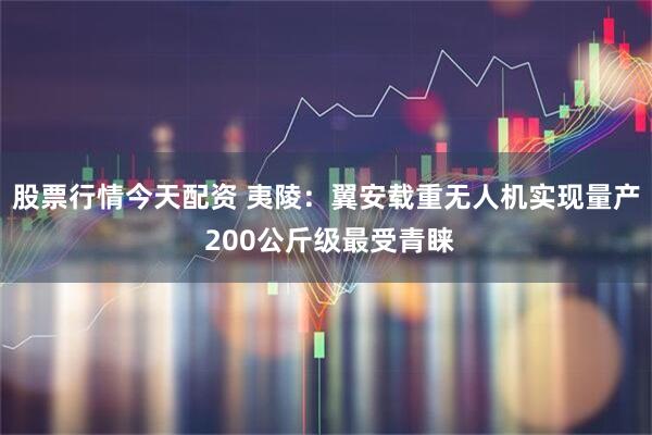 股票行情今天配资 夷陵：翼安载重无人机实现量产 200公斤级最受青睐