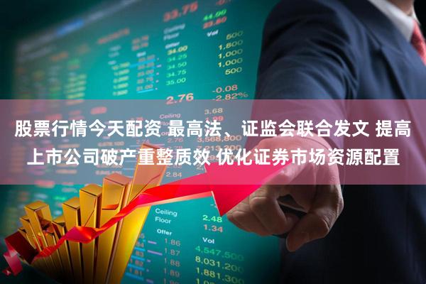 股票行情今天配资 最高法、证监会联合发文 提高上市公司破产重整质效 优化证券市场资源配置